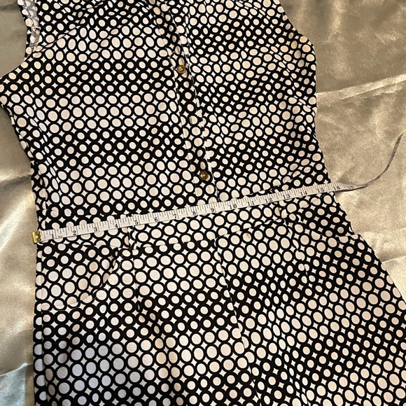 Button Up Printed Long Wide Leg Pant jumpsuit size L - Picture 3 of 7